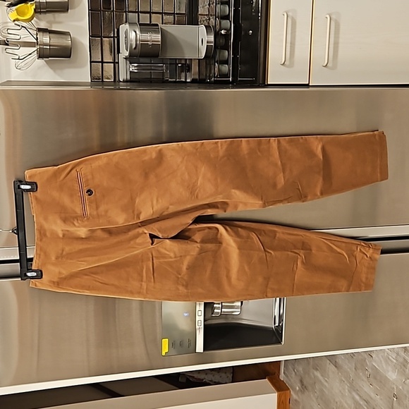 💕DOEN💕 Louvre Pant ~ High Waisted Pleated Ankle Pants Bark Brown 6 NWT - Picture 12 of 16